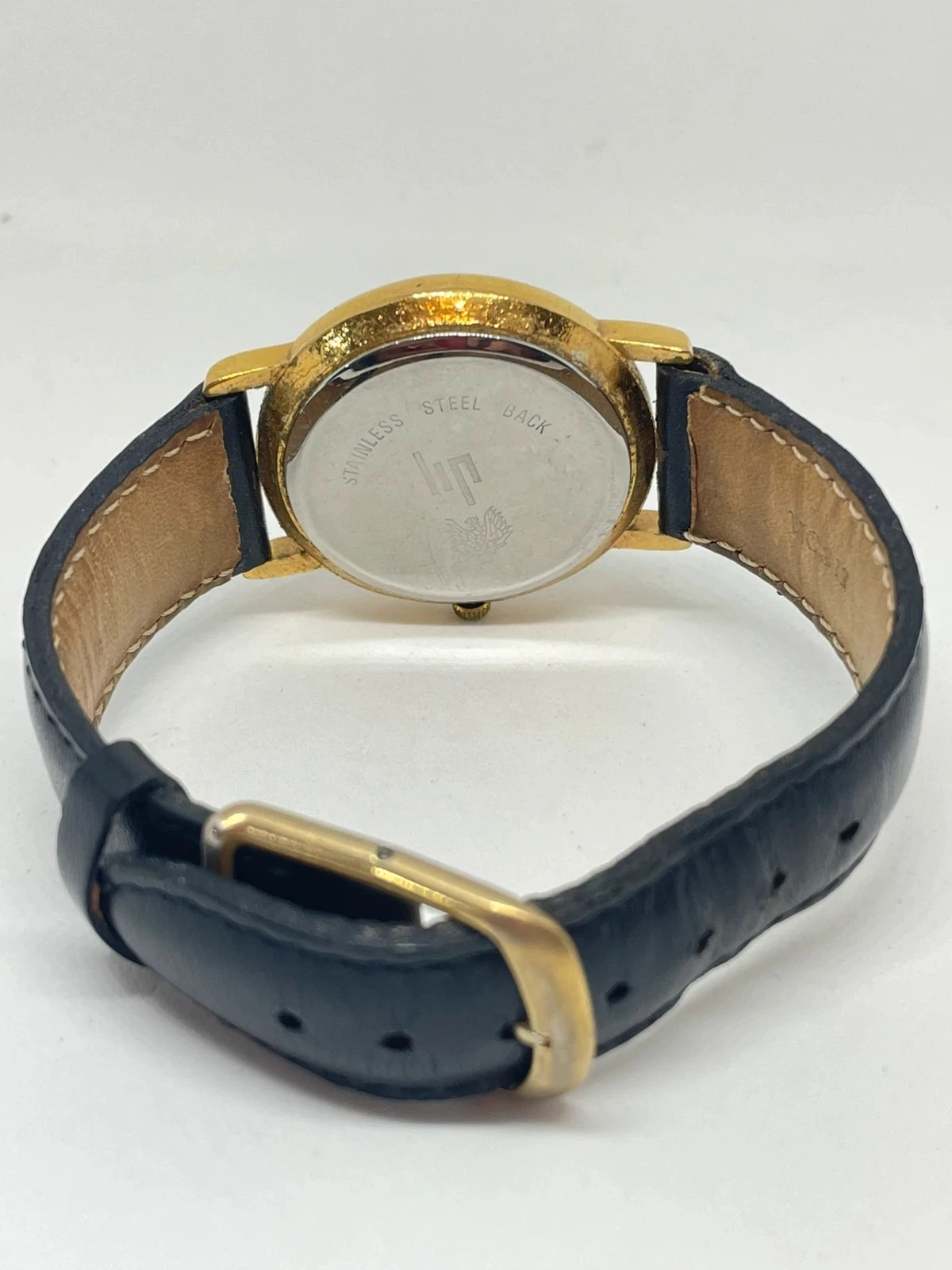Reloj LIP vintage cuarzo dorado 33,6 mm – números arábigos, clásico francés 80/90 – photo 13